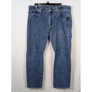 Levi's 501xx Original Fit Button Fly Jeans Blue Men's Size 36x32